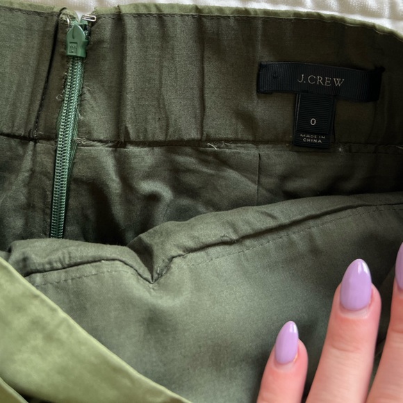 Green J Crew Embroidered Skirt - Picture 5 of 8